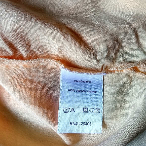 Lascana Venus Tunic Top with Orange and Pink Print Size Medium - Picture 5 of 6